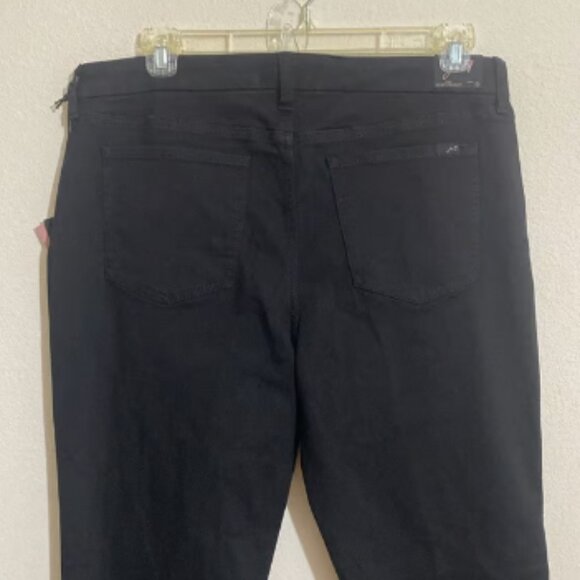 JEN7 by 7 for All Mankind Women’s Slim Straight Black Jean Pants Size 16 - Picture 2 of 10